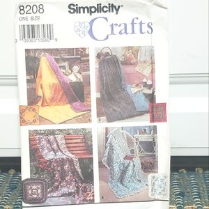 🪅Vintage 8208 Simplicity Sewing Blanket Pattern🪅
